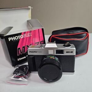NIB Photo Flex MX-35 Point and Shoot 35mm Film Camera Auto Fix Focus 50mm Lens
